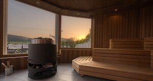 Panoramasauna im Spahotel Reibener Hof Wellnesshotel mit Panoramasauna